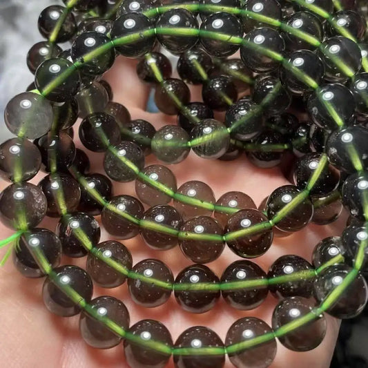 AKAC approx10-10.8mm 100% natural grade A+ Indokinites stone bracelet beads