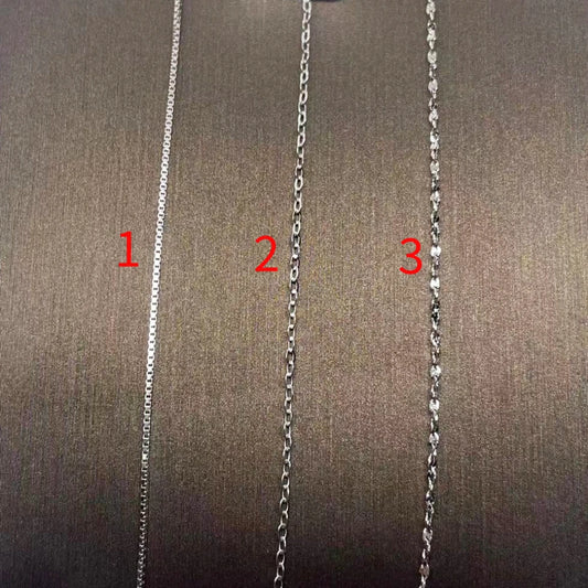 3 Stränge/Set Halskette aus 925er Sterlingsilber
