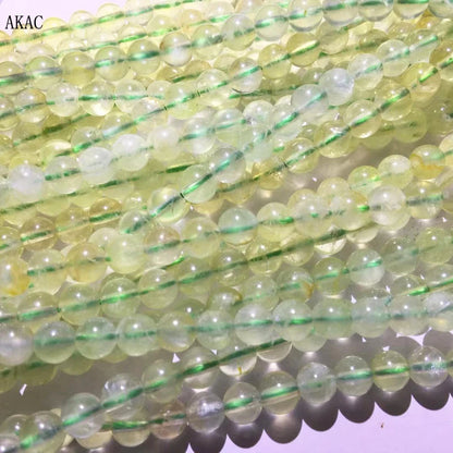 2strands 5strands Approx6mm natural A prehnite loose beads  for Jewelry diy making design
