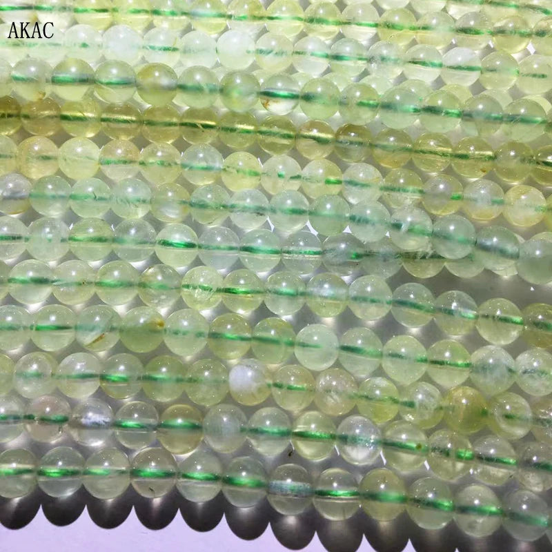 2strands 5strands Approx6mm natural A prehnite loose beads  for Jewelry diy making design