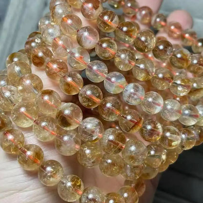 Clearance Number (19)  4bracelets as photo  approx8-8.8mm citrine quartz wholesale