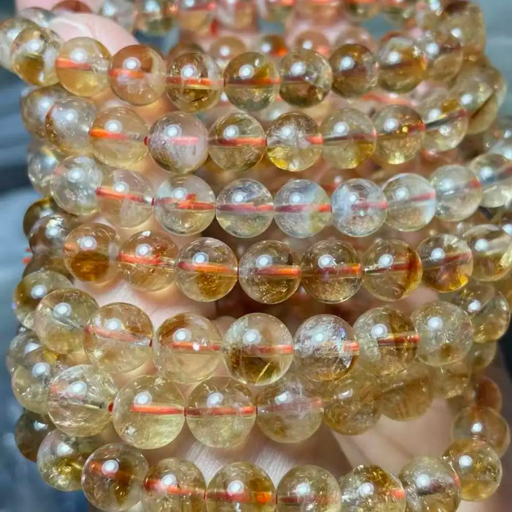 Clearance Number (19)  4bracelets as photo  approx8-8.8mm citrine quartz wholesale