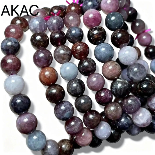 2 à 3 bracelets d'environ 6 à 9 mm, spinelle colorée AKAC 100 % naturelle, vente en gros