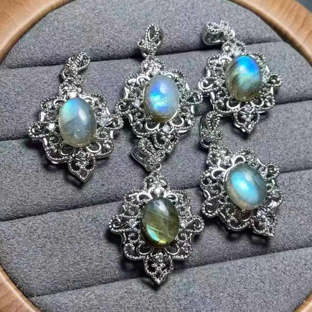 5pcs/set  approx7x9mm natural labradorite  beads for jewelry diy accessories wholesale