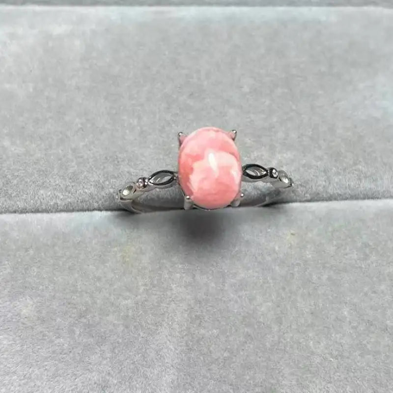 925 sterling silver Natural lapis lazuli adjustable ring Stone size approx7*9mm