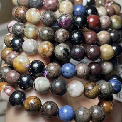 Perles de bracelet en sugilite naturelle rare, environ 9 mm, 20 à 21 perles (AKAC)