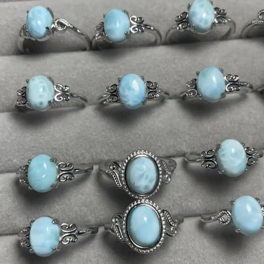 5pcs mixed product link larimar-agate-golden rutile-shell beads-seraphinite-golden sunstone