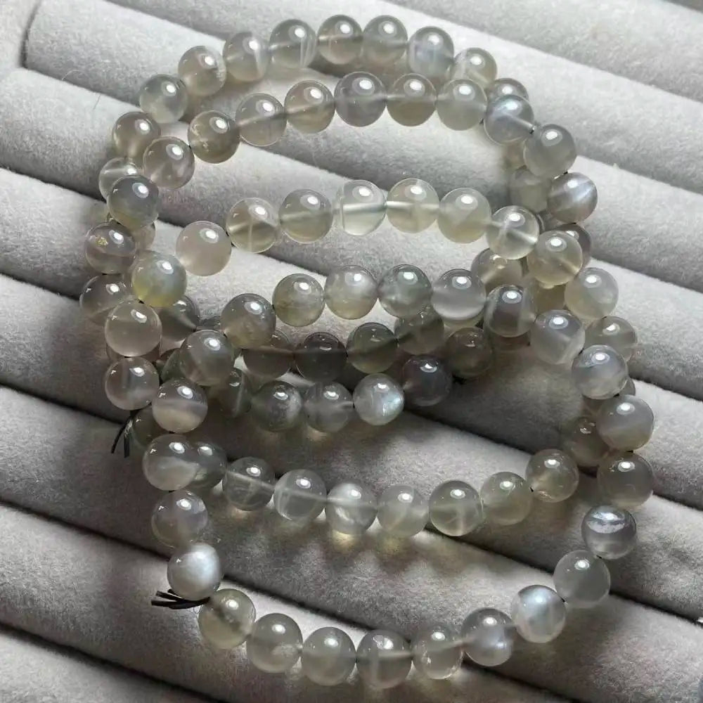 Clearance Number (17)  4bracelets as photo  approx8mm natural  grey moonstone wholesale