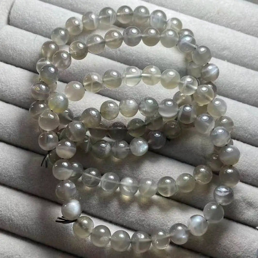 Clearance Number (17)  4bracelets as photo  approx8mm natural  grey moonstone wholesale