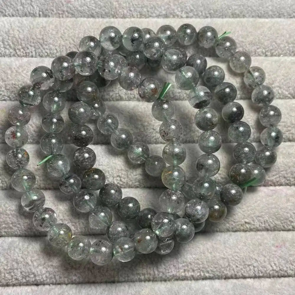 4bracelets clearance  (108)AKAC  approx7-7.8mm natural phantom quartz bracelet beads wholesale