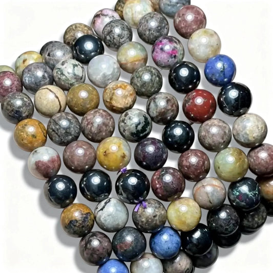 Approx9mm 20-21beads Natural rare sugilite  bracelet beads AKAC