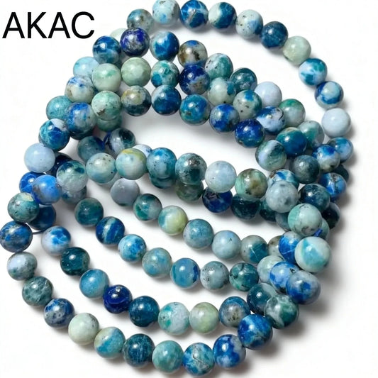 (45) 3 bracelets avec perles de bracelet en hackmanite naturelle d'environ 7 mm (AKAC)