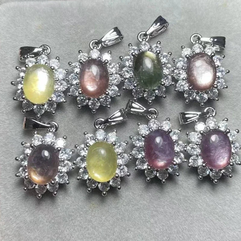 5pcs mixed product link aquamarine-lepidolite-labradorite-rhodochrosite-blue lace agate-shell beads