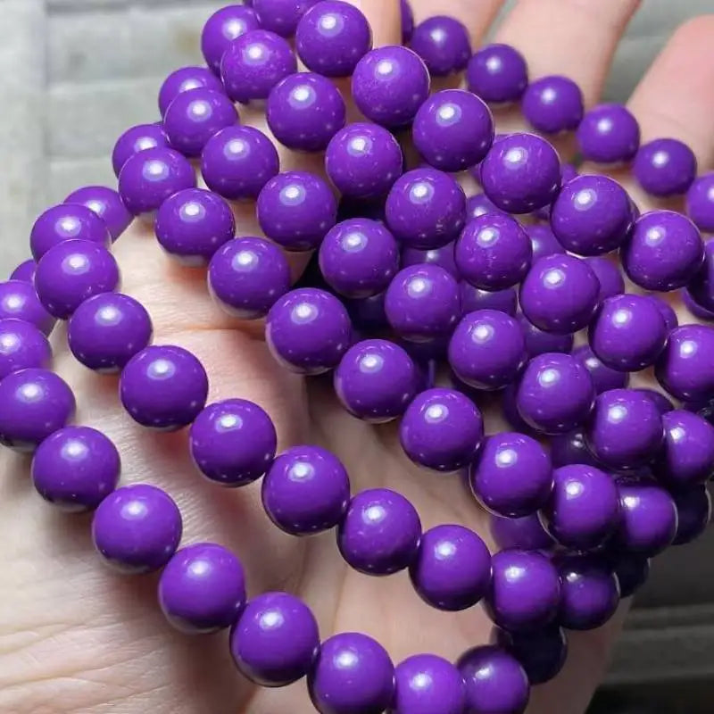 3bracelets Approx8-8.8mm  natural purple lepidolite bracelet beads wholesale