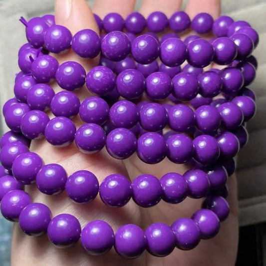 3bracelets Approx8-8.8mm  natural purple lepidolite bracelet beads wholesale